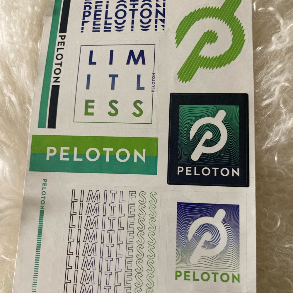 Peloton sticker sheet
